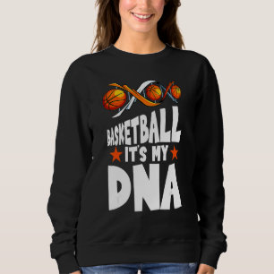 Sudadera Baloncesto Está En Mi Adn Jugador Entrenador Equi