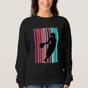 Sudadera Baloncesto femenino 21º cumpleaños Retro 21 Su