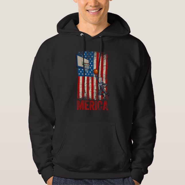 Sudadera Baloncesto George Washington 4 De Julio Estadounid (Anverso)