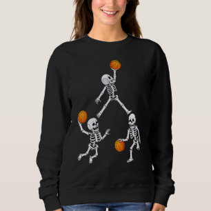 Sudadera Baloncesto Halloween Esqueleto Clavada Regateo Chi