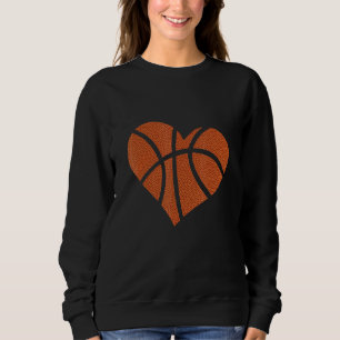 Sudadera Baloncesto Heart Love Sport Jugador Niños Balonces