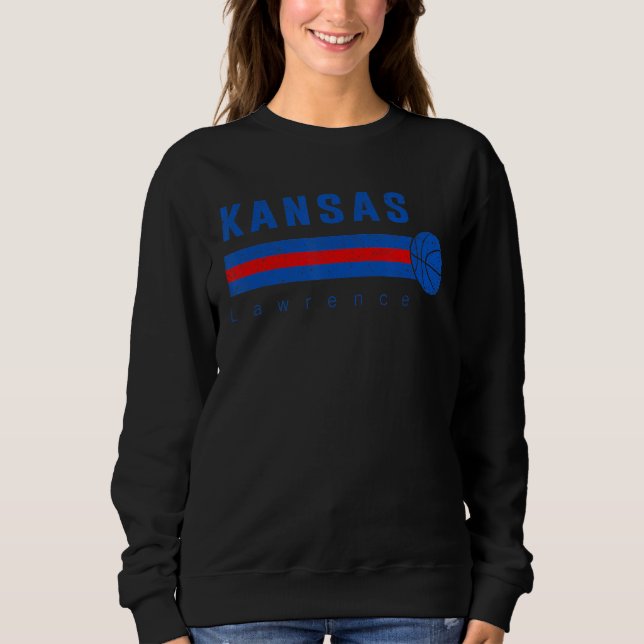 Sudadera Baloncesto Kansas Blue & Red Vintage (Anverso)