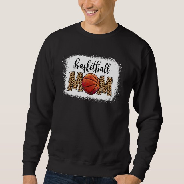 Sudadera Baloncesto Mamá Leopard Game Day Vibes Basketball  (Anverso)