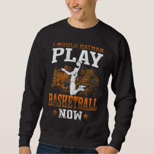 Sudadera Baloncesto más bien juego Baloncesto con el balonc