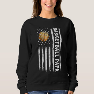 Sudadera Baloncesto Papa Bandera Estadounidense Orgulloso P