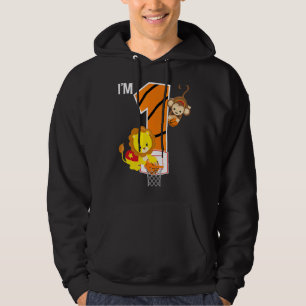 Sudadera Baloncesto Primer Fiesta de cumpleaños León Mono Z