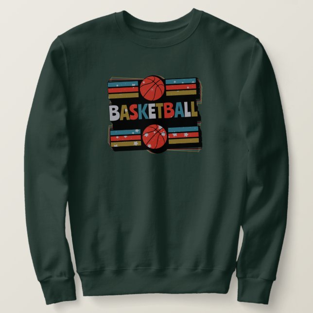 Sudadera Baloncesto Resumen de arte de palabras - Minimalis (Anverso del diseño)