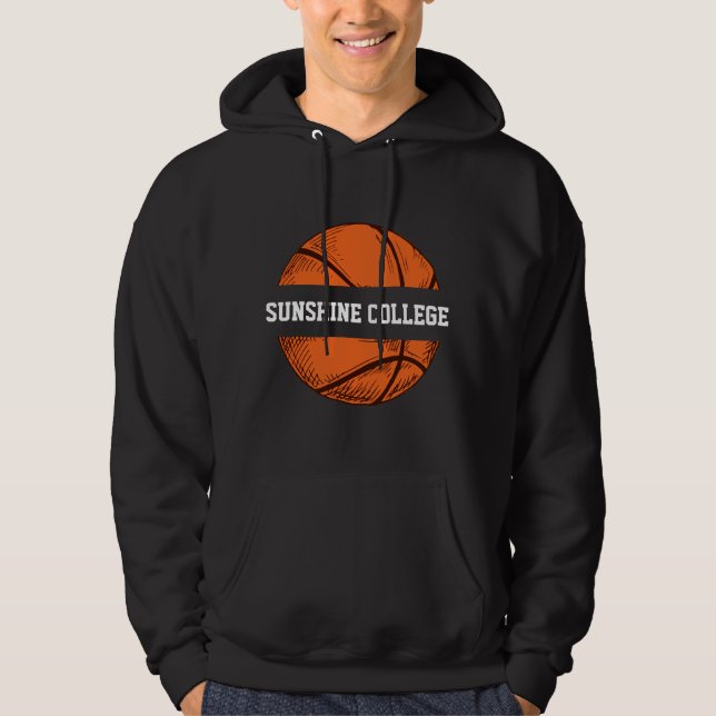 Sudadera Baloncesto tu nombre de equipo favorito (Anverso)