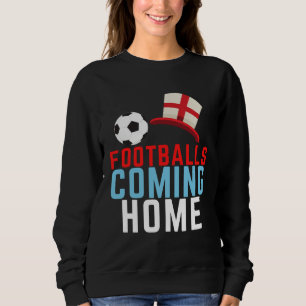 Sudadera Balones de fútbol que vienen a casa Hincha de Ingl