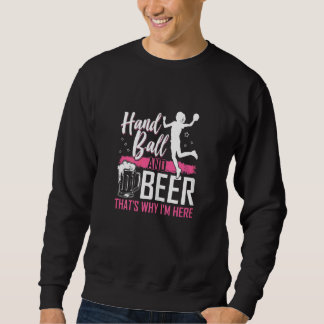 Sudadera Balonmano Femenino Y Cerveza Gráfico Chicas Mujere