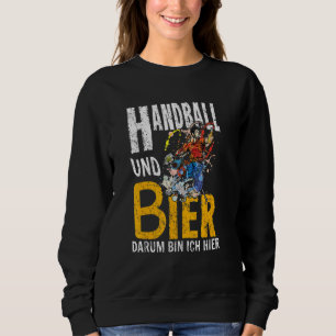 Sudadera Balonmano Y Beer Darum Bin Ich Hier Trainer Beach