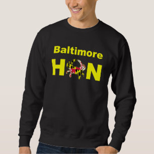 Sudadera Baltimore Hon Maryland State Flag Crab Crabs Ocean