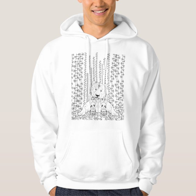 Sudadera Bamboo Panda Doodle (Anverso)