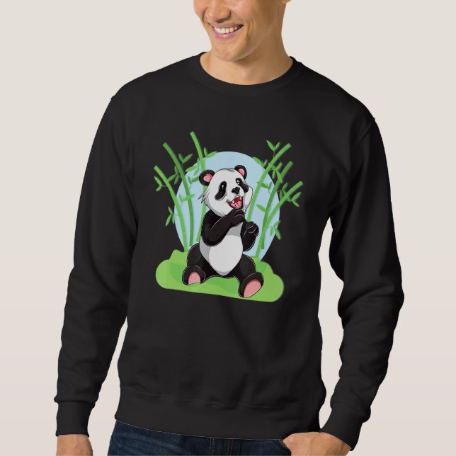 Sudadera Bambú, animales salvajes chinos de la selva Cute P (Anverso)