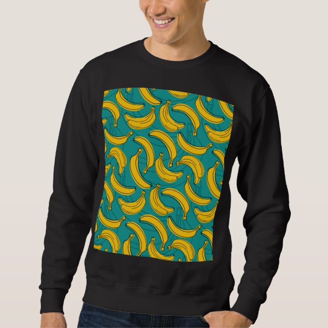 Sudadera Banana amarilla: pintura de contorno negro (Anverso)