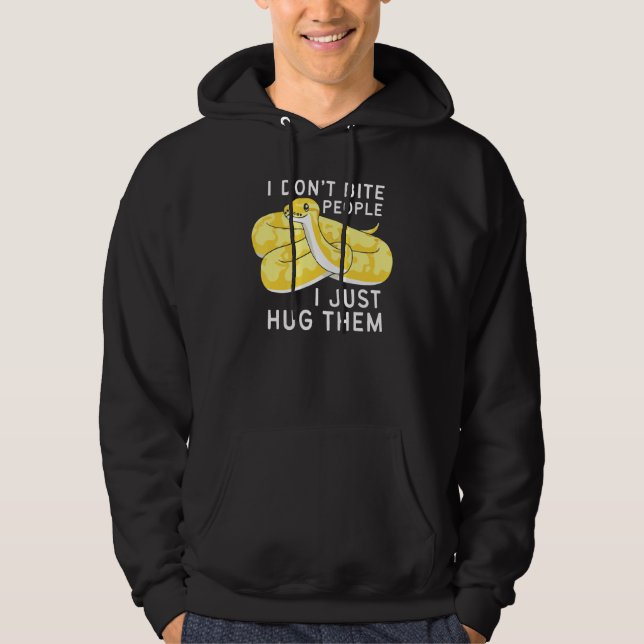 Sudadera Banana Ball Phyton I Don't Bite People I Just Hug  (Anverso)