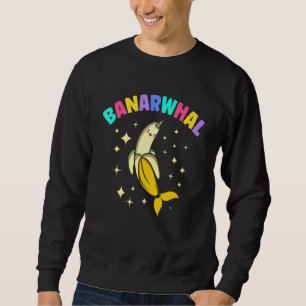 Sudadera Banana Banarwhal Narwhal Unicorn Niños de peces Gi