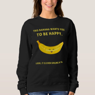 Sudadera Banana Cita Fruta Banana Gran Banana Vegan Banana