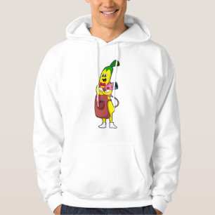 Sudadera Banana como peluquería con secador de pelo
