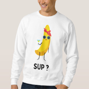 Sudadera Banana con gafas fruta vegetarianos vegetales bana