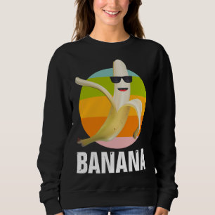 Sudadera Banana divertida con gafas de sol Retro diseño Fru