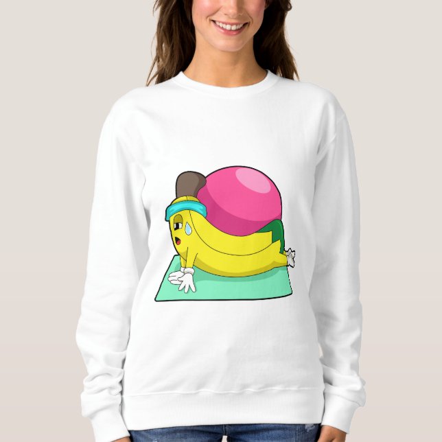 Sudadera Banana en el gimnasio del yoga (Anverso)