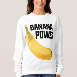 Sudadera Banana Power Funny Yellow Riped Fruit Regalo