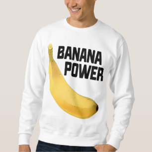 Sudadera Banana Power Funny Yellow Riped Fruit Regalo