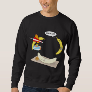 Sudadera Banana puerida, comida vegetariana divertida para