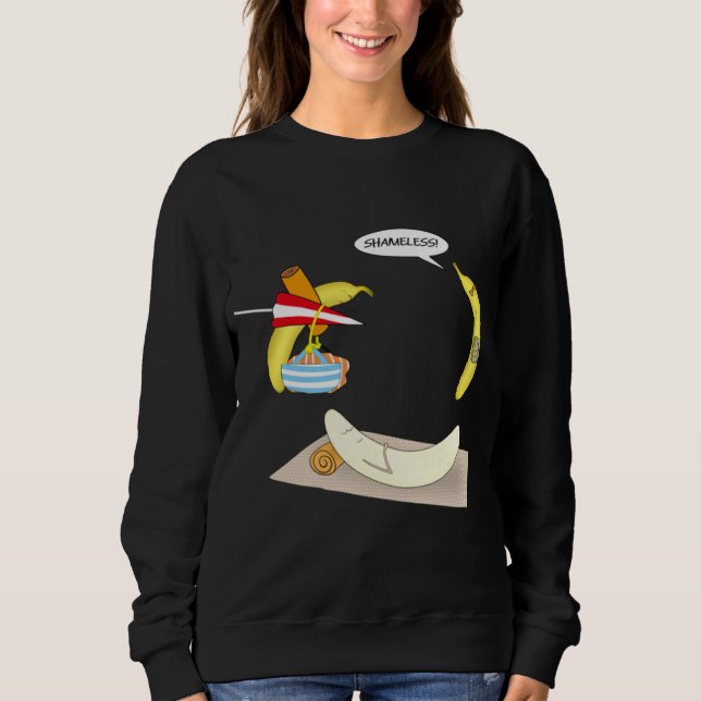 Sudadera Banana puerida, comida vegetariana divertida para  (Anverso)