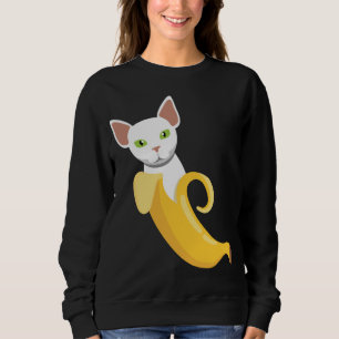 Sudadera Bananas Gato I Frutas Saludables Fruta Amarilla
