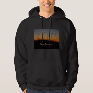 Sudadera Bancos exteriores NC Oats and Dunes al atardecer