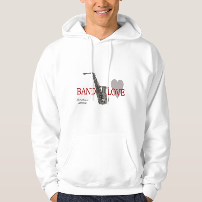 Sudadera Banda/Amor/Saxofones Rock (Anverso)