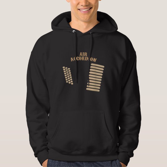 Sudadera Banda de instrumentos musicales de acordeón aéreo (Anverso)