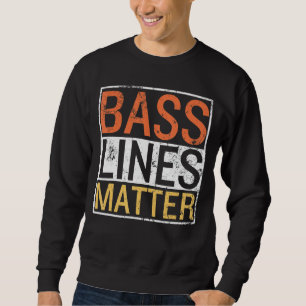 Sudadera Banda de jugador de guitarrista Bassi de líneas de
