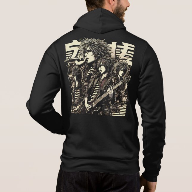 Sudadera Banda de rock japonesa (Reverso)