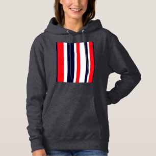 Sudadera Bandas Blanca, Azul Y Roja