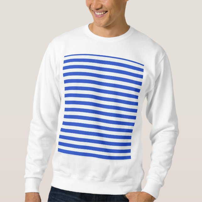 Sudadera Bandas combinadas azules reales de Shirley Taylor (Anverso)