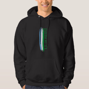 Sudadera bandas de color de la bandera djibouti