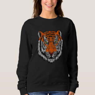 Sudadera Bandas de tigre de Bengala Máscara de cara