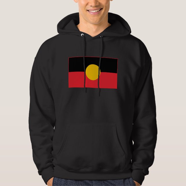 Sudadera Bandera aborigen australiana (Anverso)