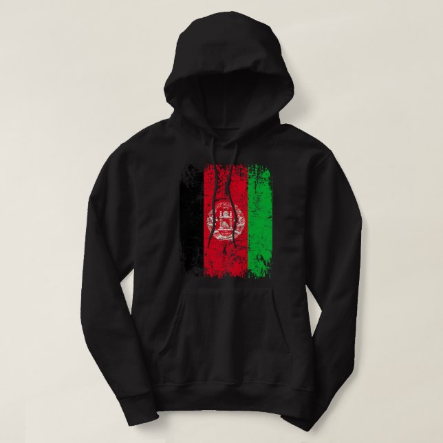 Sudadera BANDERA AFGANA | Regalo de bandera de Afganistán d (Diseño del anverso)