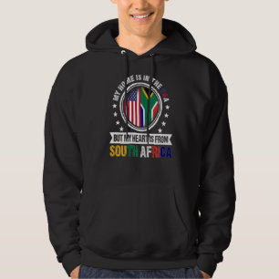 Sudadera Bandera africana estadounidense de corazón en Sudá