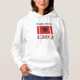 Sudadera Bandera albanesa personalizada