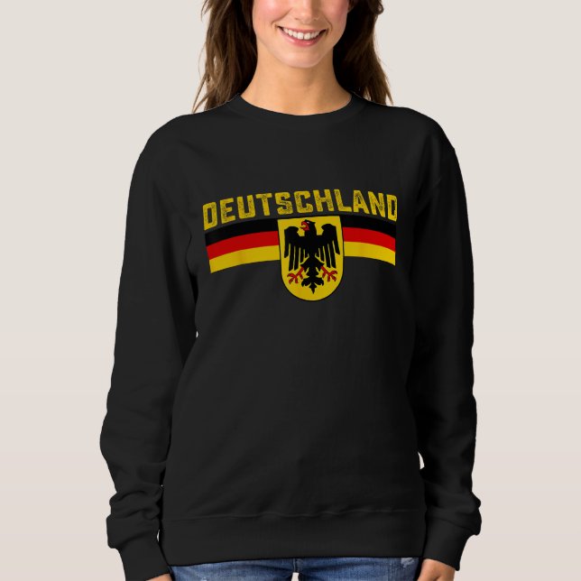 Sudadera Bandera alemana Deutschland Eagle Hombres nacional (Anverso)