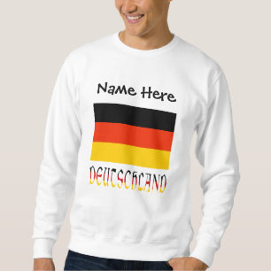 Sudadera Bandera alemana Deutschland Personalización negra