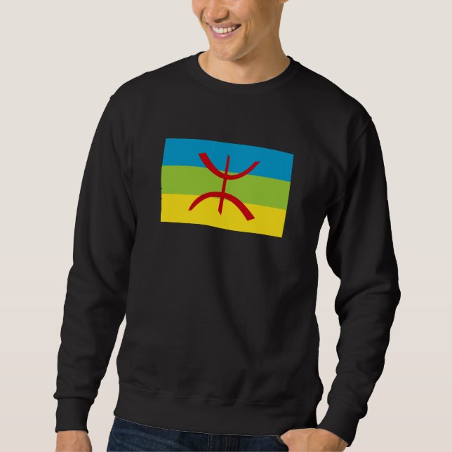 Sudadera Bandera amazigh regalo Bandera bereber Kabyles (Anverso)