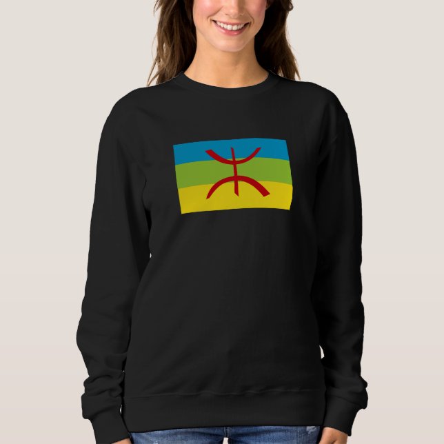 Sudadera Bandera amazigh regalo Bandera bereber Kabyles (Anverso)