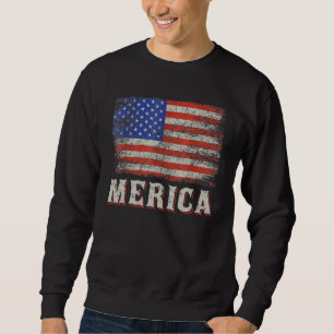 Sudadera Bandera Americana 4 De Julio Retiro De La Vintage
