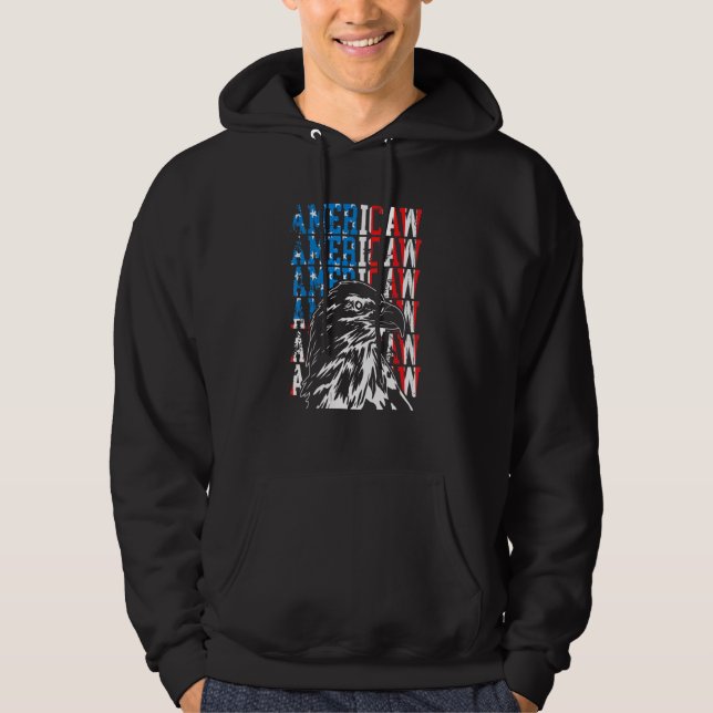 Sudadera Bandera Americana Águila Americana Bandera Patriót (Anverso)